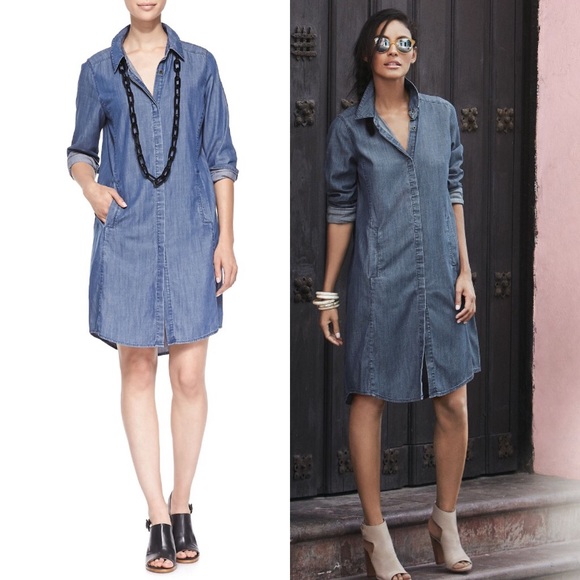 eileen fisher denim dress